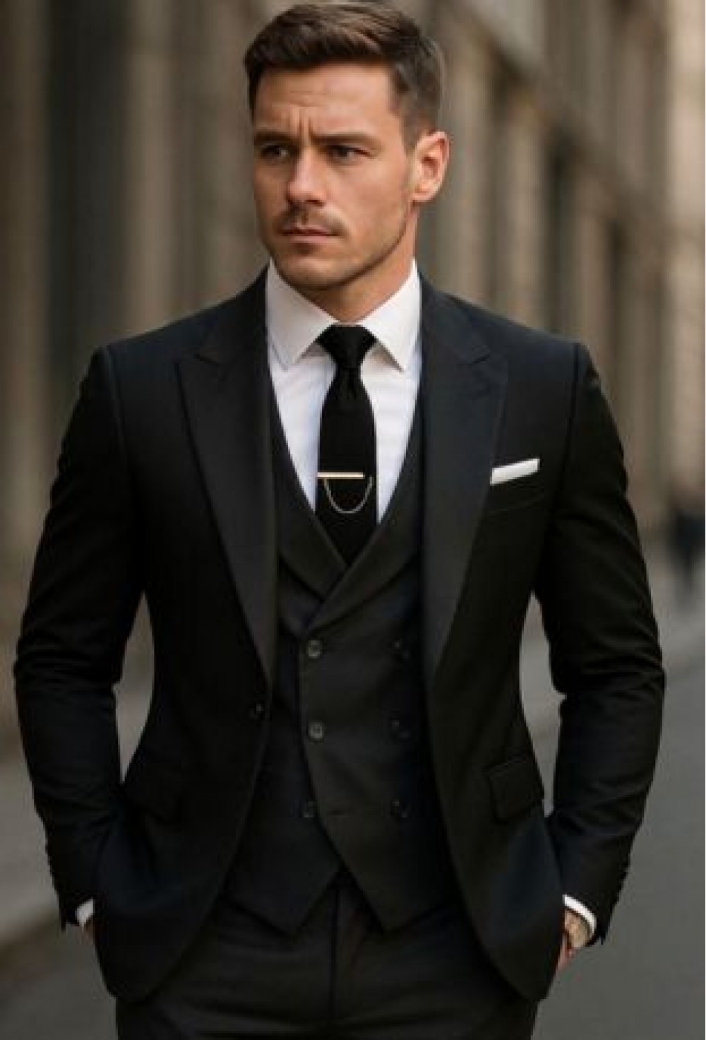 Classic Midnight Black 3-Piece Suit