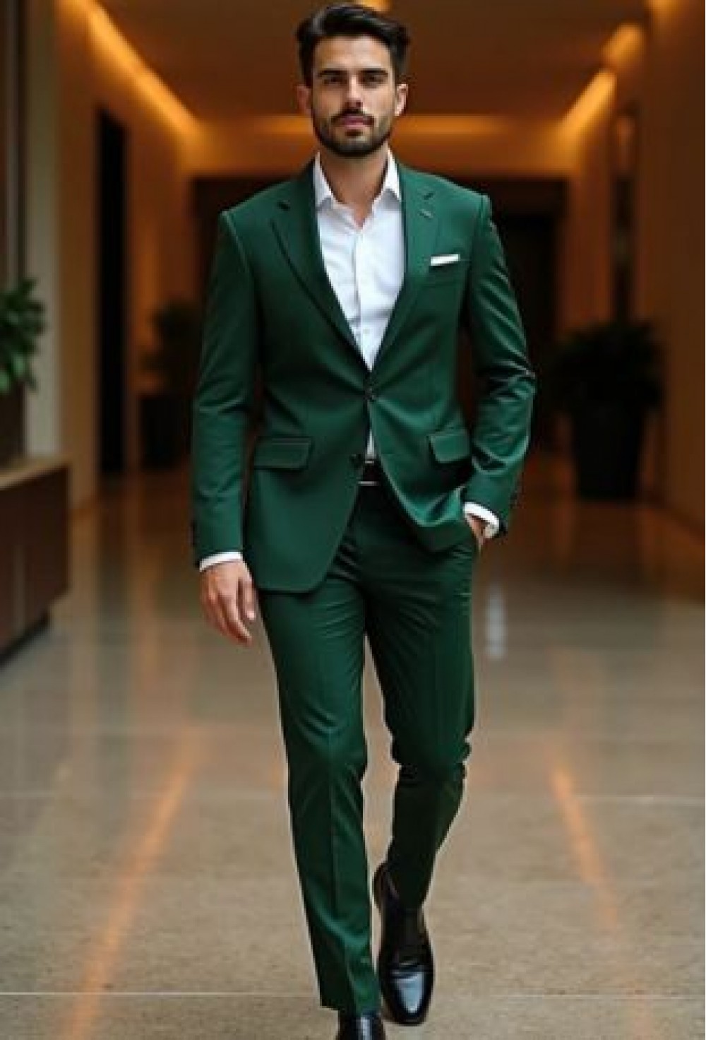 Emerald Green Premium Slim Fit Suit Set