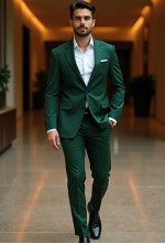 Emerald Green Premium Slim Fit Suit Set