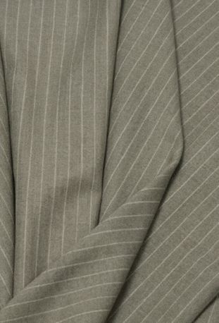 Beige Taupe Pinstripe Three-Piece Suit