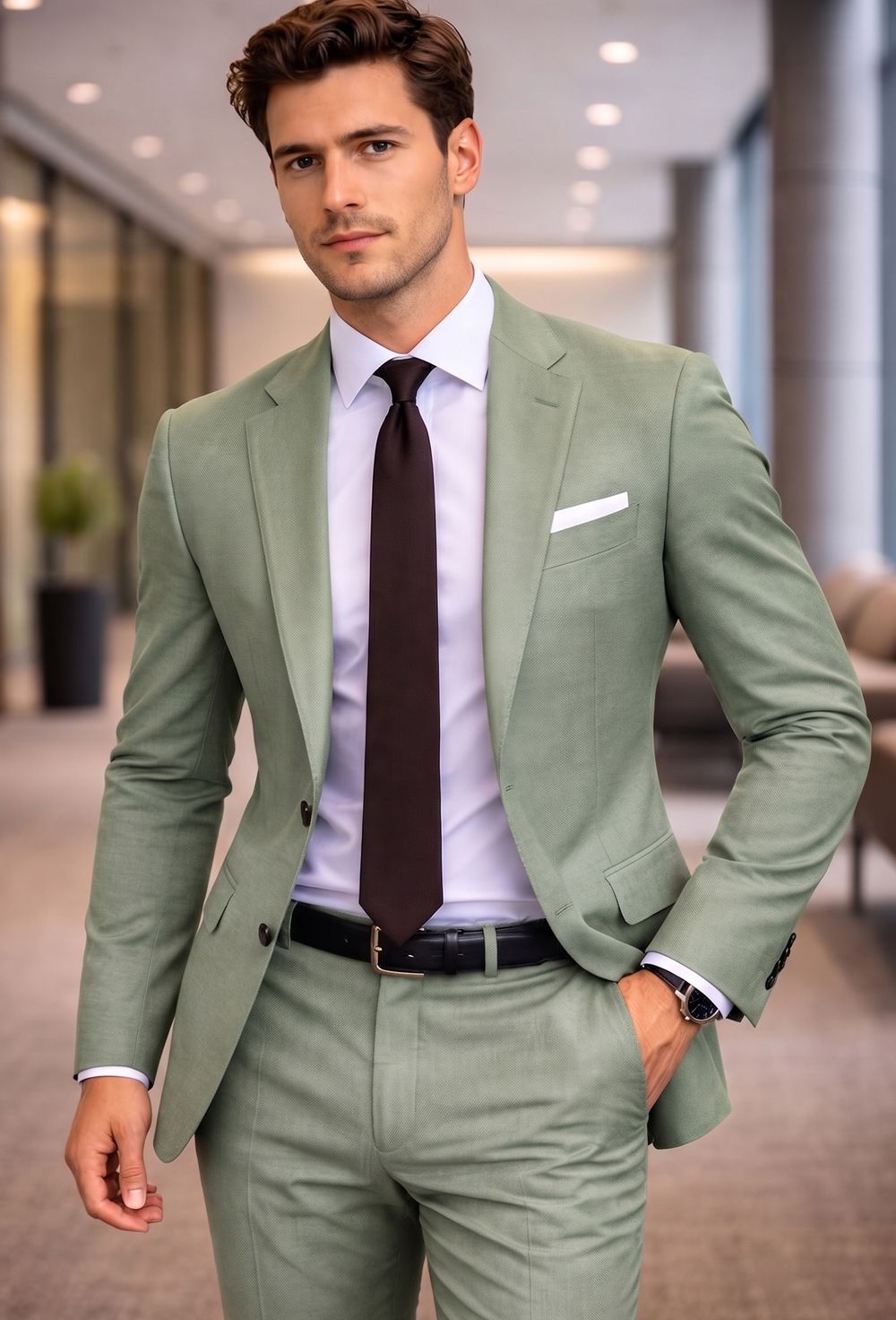 Classic Sage Green Two-Piece 