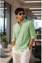 Mint Linen Shirt