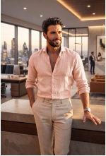 Premium Blush Pink Linen