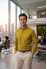 Mustard Yellow Textured Linen