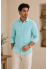 Sky Blue Textured Linen