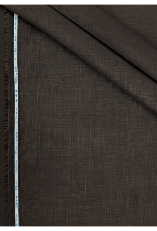 Charcoal Black Textured Linen