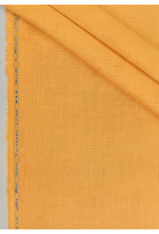 Mustard Yellow Textured Linen