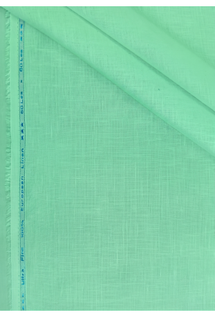 Bright Mint Green Textured Linen