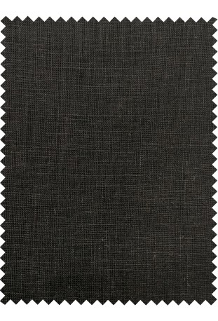 Charcoal Black Textured Linen