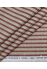 Classic Burgundy & White Striped Linen