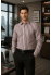 Classic Burgundy & White Striped Linen