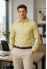 Classic Pale Yellow Checked Linen