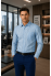 Classic Light Blue & Dark-Striped Linen