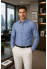 Classic Royal Blue Striped Linen