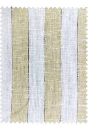 Classic Yellow & White Striped Linen