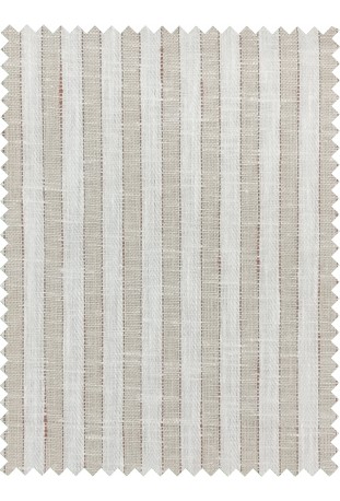 Classic Taupe Striped Linen