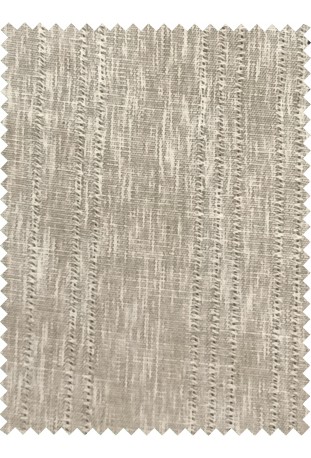 Classic Khaki Textured Striped Linen