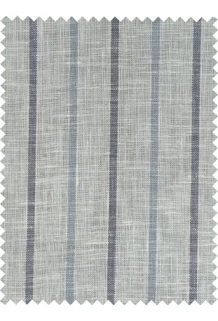 Classic Ice Blue Striped Linen