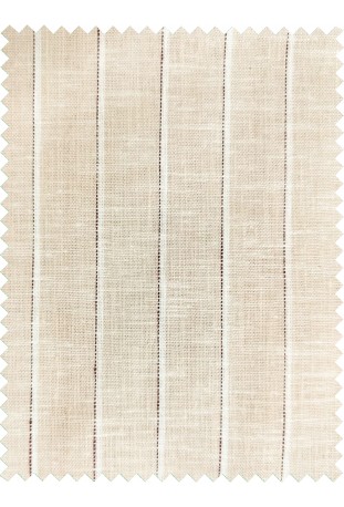 Classic Beige Striped Linen