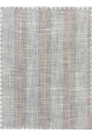 Classic Peach & White Striped Linen