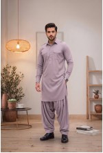 Men's Dusty Lilac Lavender Japanese Giza Cotton Pathani Kurta