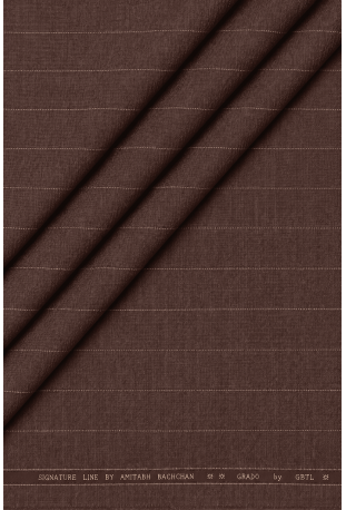 Chocolate Brown Pinstripe 3-Piece