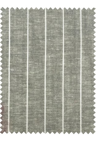 Charcoal Grey Fine Pinstripe