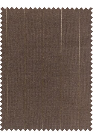 Chocolate Brown Pinstripe 3-Piece