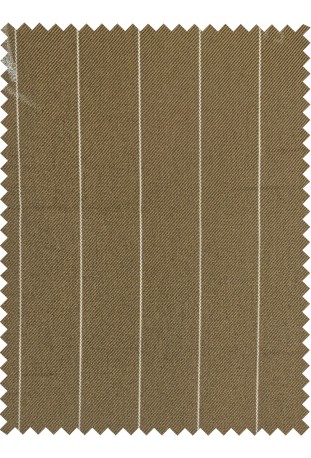 Olive Khaki Pinstripe Linen-Wool