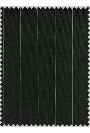 Forest Emerald Green Chalk Stripe
