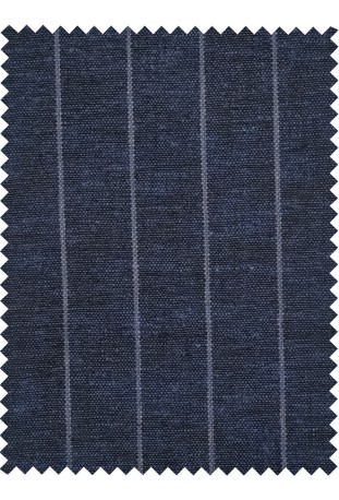 Deep Navy Fine Pinstripe