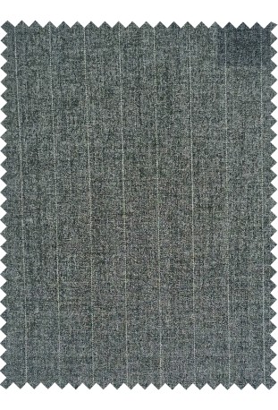 Charcoal Grey Herringbone Chalk Stripe