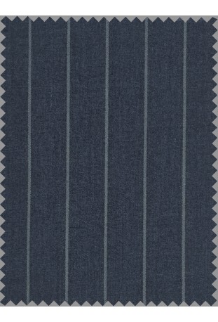 Ocean Slate Blue Chalk Stripe