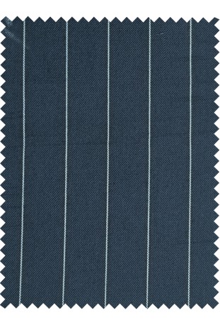Charcoal Slate Chalk Stripe Linen
