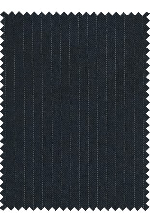 Midnight Navy Chalk Stripe Double-Breasted
