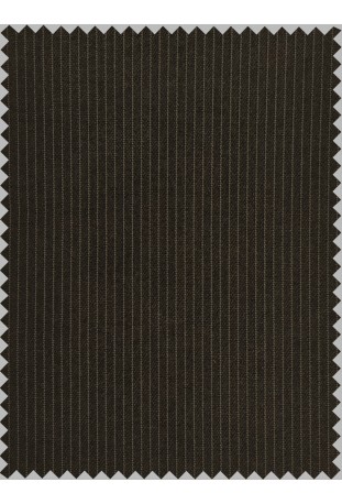Espresso Brown Micro Pinstripe Wool-Blend
