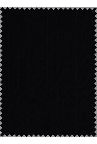 Midnight Black Fine Pinstripe 3-Piece Wool-Blend