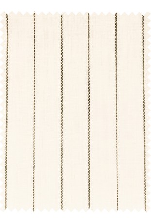 Cream Beige Pinstripe Double-Breasted