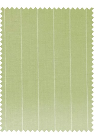 Pistachio Green Pinstripe Linen-Wool