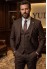 Chocolate Brown Pinstripe 3-Piece