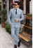 Sky Blue Chalk Stripe Double-Breasted