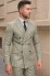 Sage Green Chalk Stripe Double-Breasted