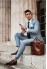 Greyish Blue 2-Piece Suit