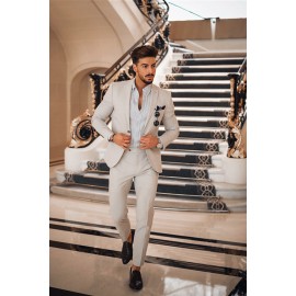  Off white 2 pcs suit,